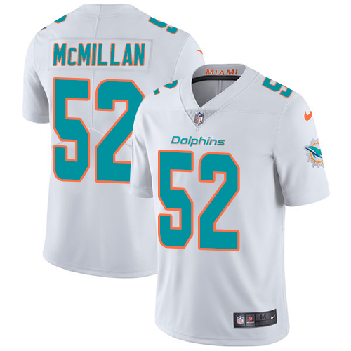 Nike Miami Dolphins #52 Raekwon McMillan White Men Stitched NFL Vapor Untouchable Limited Jersey